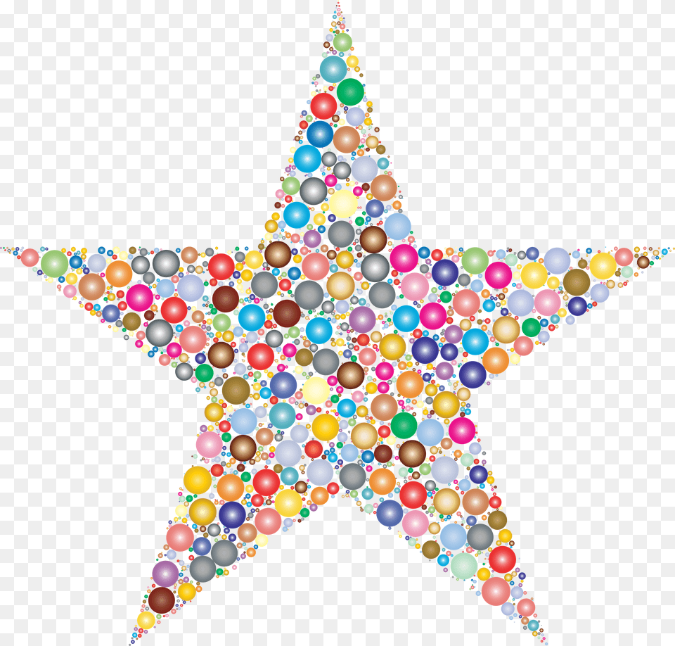 Colorful Circles Star 2 Jpg Stock Clipart Colorful Colored Star, Symbol, Star Symbol, Accessories, Chandelier Free Transparent Png