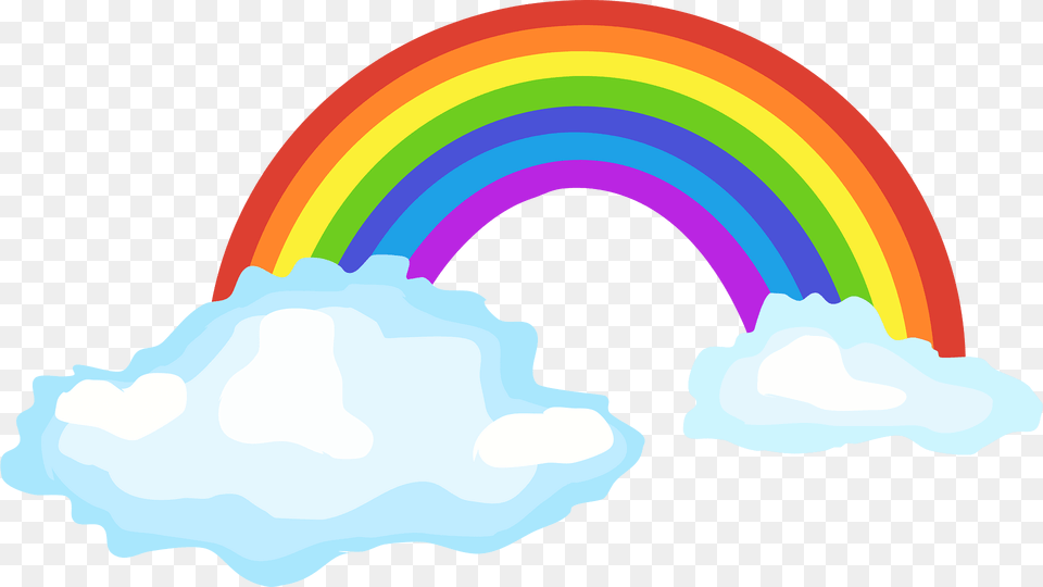 Colorful Clipart, Cloud, Nature, Outdoors, Rainbow Free Png