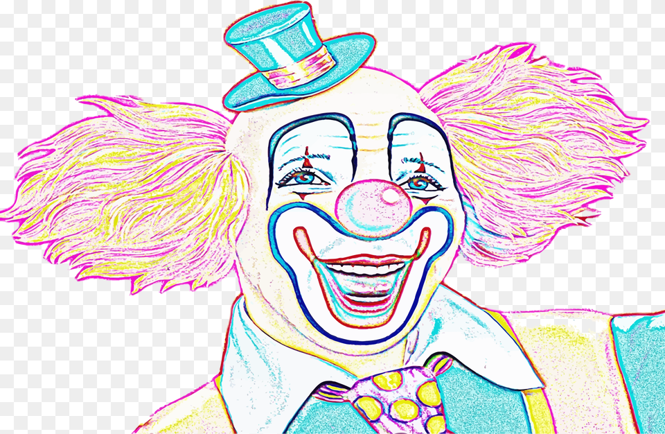 Colorful Clown Sketch Clip Arts Clown Sketch, Adult, Person, Woman, Female Png