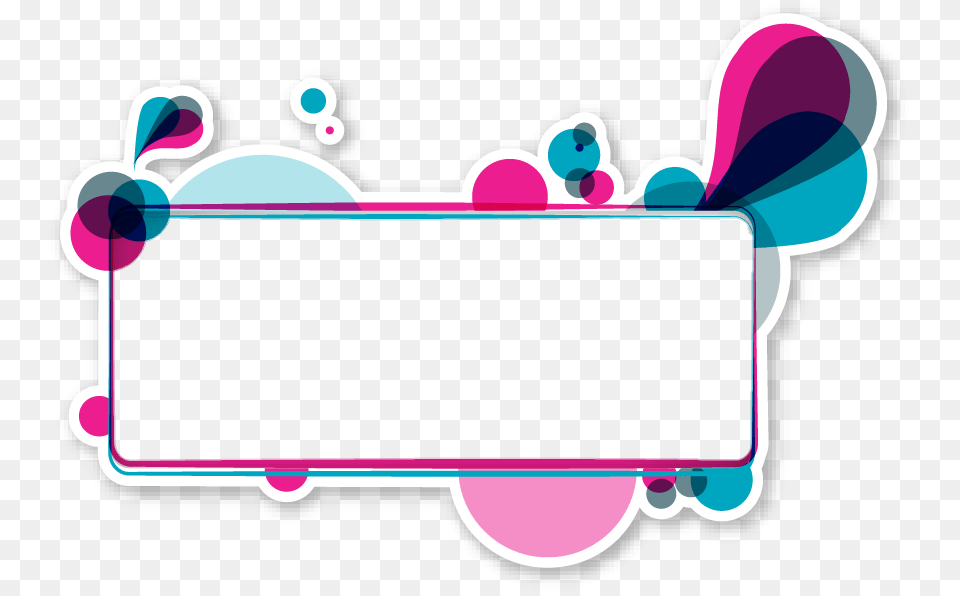 Colorful Color Bubbles Groovy Bubble Border Borders, Computer, Electronics, Pc, Art Free Png Download