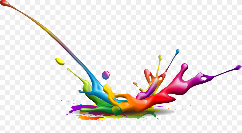 Colorful Colors Paint Splash Splashed Vector Transparent Splash Background, Art, Graphics, Droplet, Purple Free Png