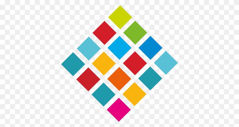 Colorful Diamond Cubes Logo, Toy, Rubix Cube Free Png Download