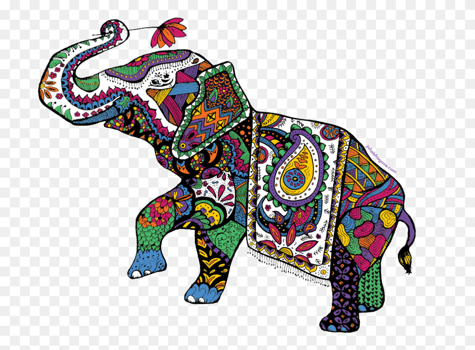Colorful Elephant Clipart Indian Elephant Elephants Thailand Elephant Clip Art, Animal, Mammal, Wildlife, Dinosaur Free Transparent Png