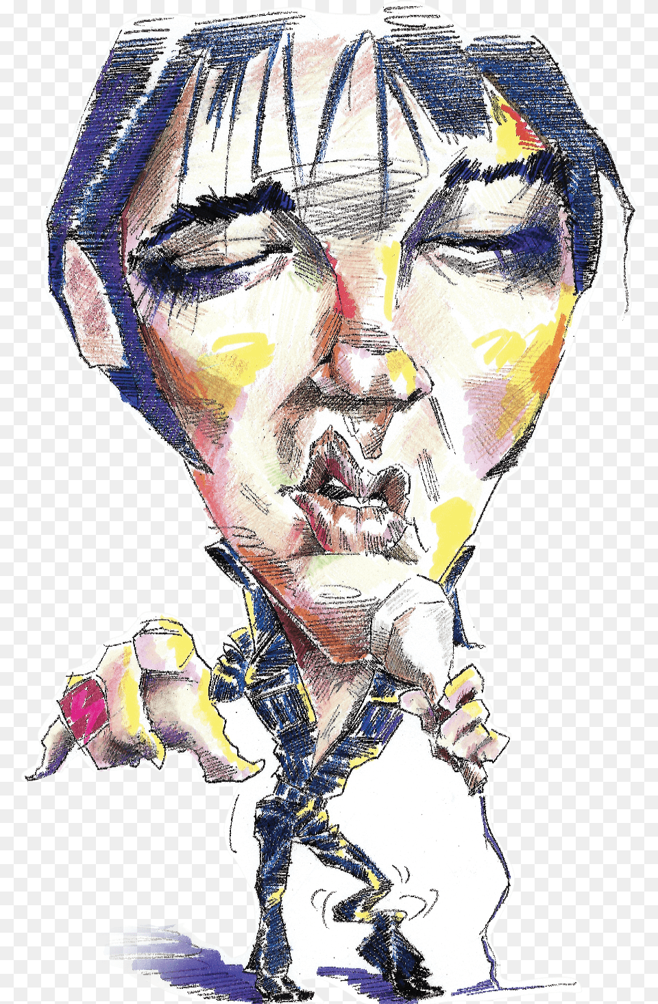 Colorful Elvis, Art, Person, Modern Art, Painting Png