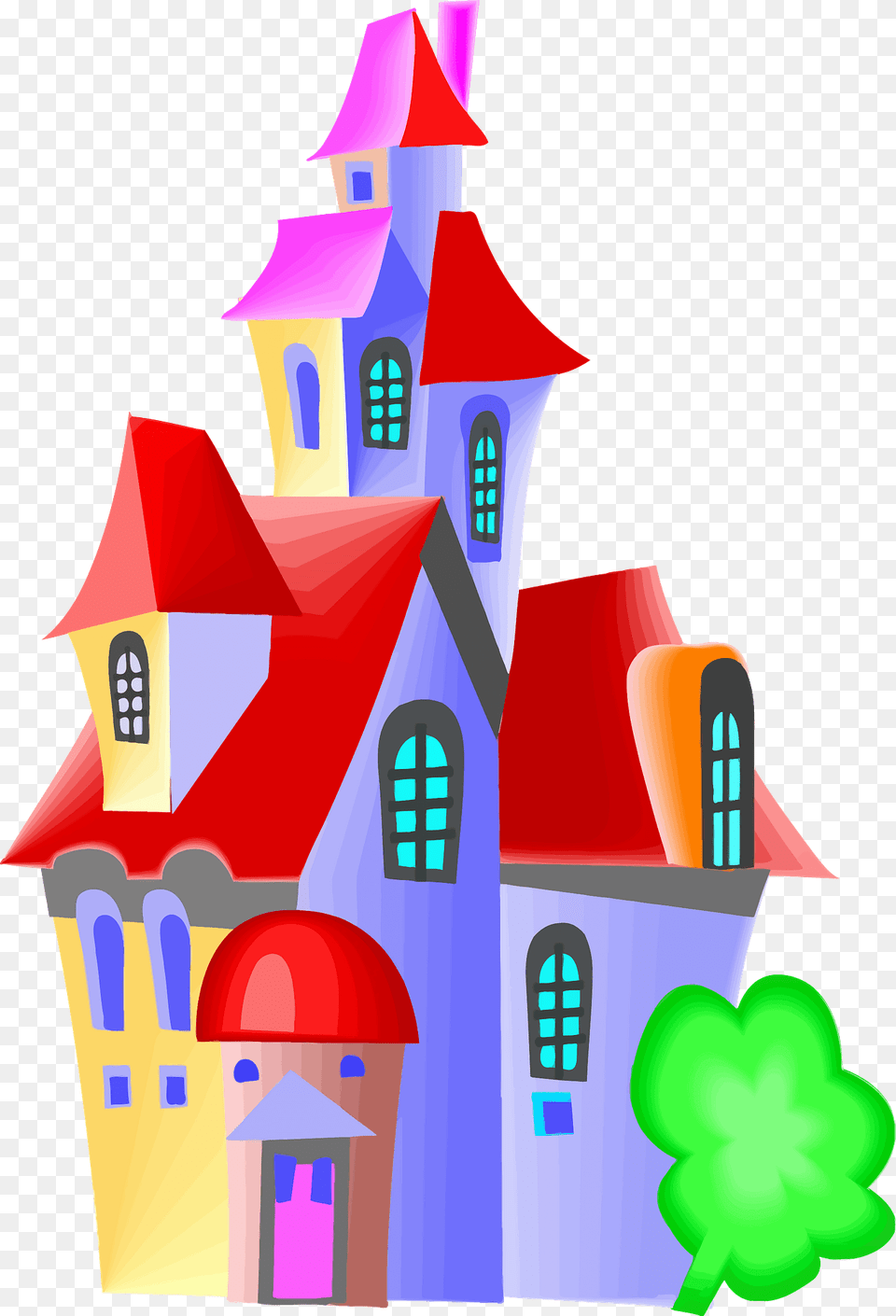 Colorful Fairytale Castle Clipart, Art Free Png Download