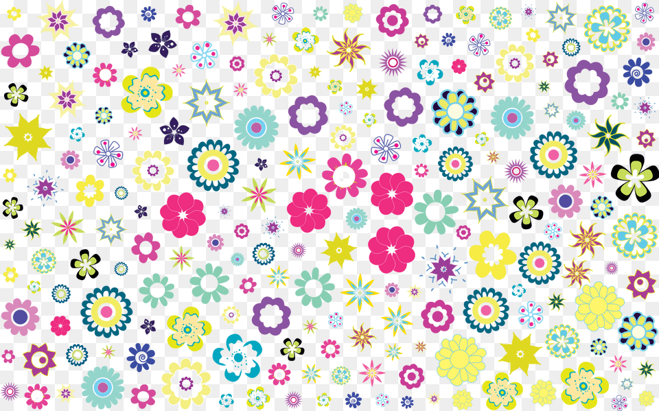 Colorful Floral Background No Black Icons Colorful Floral Background Patterns, Art, Floral Design, Graphics, Pattern Png Image