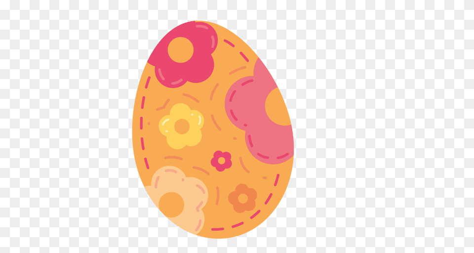 Colorful Floral Easter Egg, Food, Easter Egg, Astronomy, Moon Free Transparent Png
