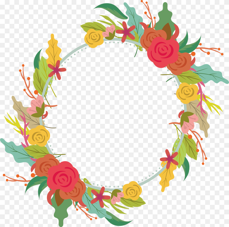 Colorful Flower Beautiful Circle Design, Art, Floral Design, Graphics, Pattern Png