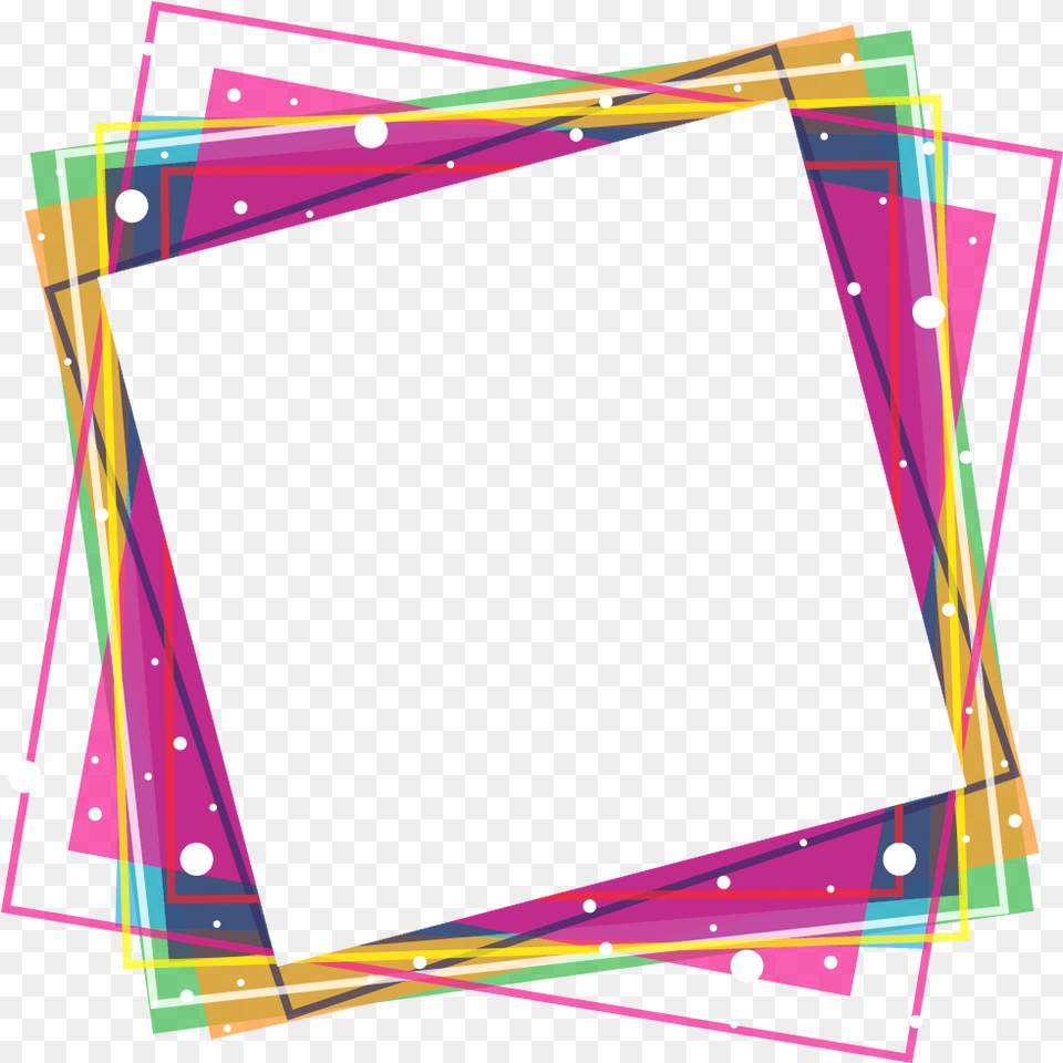 Colorful Frame Transparent Colorful Frame, Blackboard Png Image