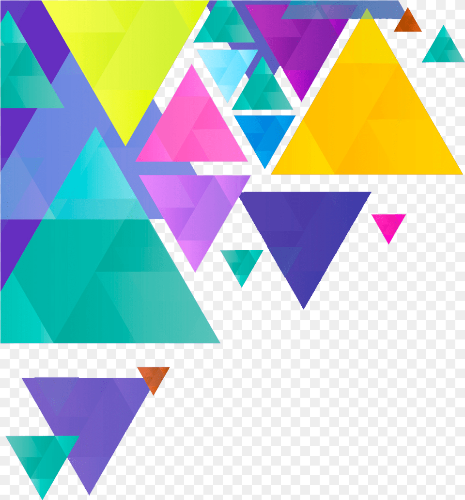 Colorful Geometric Background, Art, Graphics, Triangle, Purple Png Image