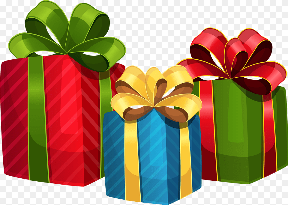 Colorful Gift Clipart Christmas Presents Clipart, Dynamite, Weapon, Tape Free Png