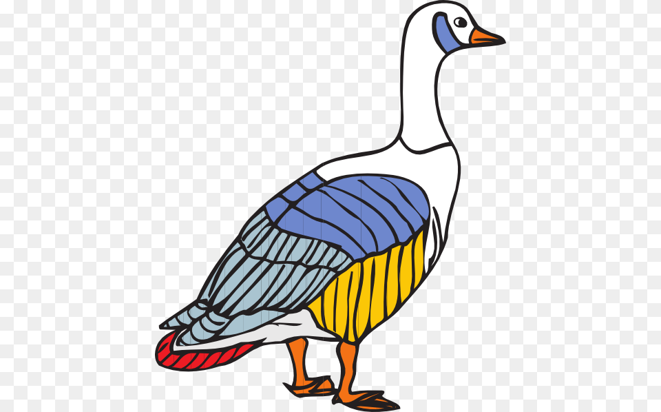 Colorful Goose Clip Art For Web, Animal, Bird, Waterfowl, Kangaroo Free Png Download