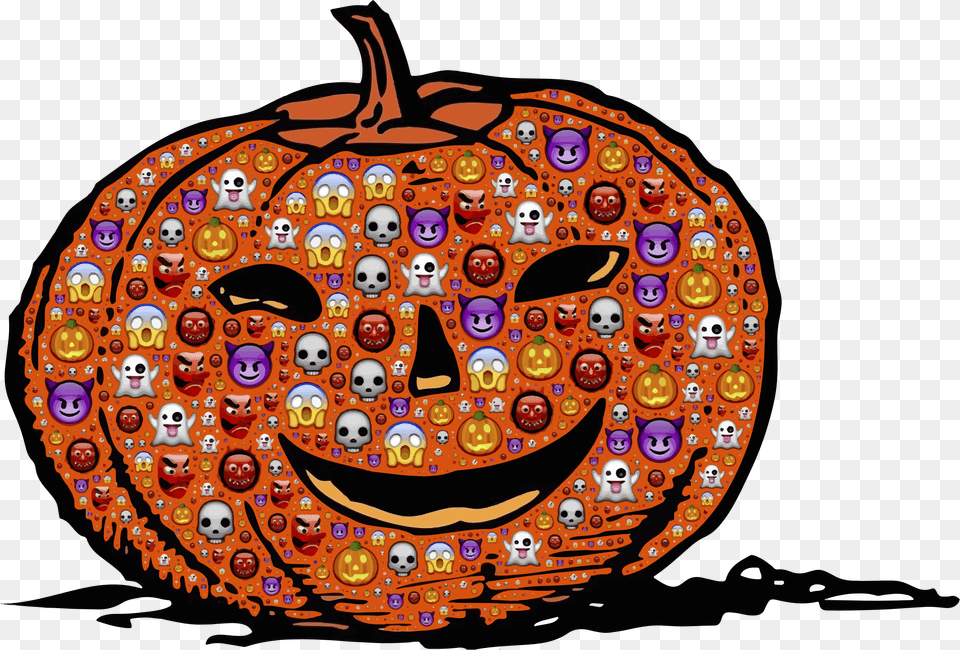 Colorful Halloween Pumpkns, Food, Plant, Produce, Pumpkin Free Png