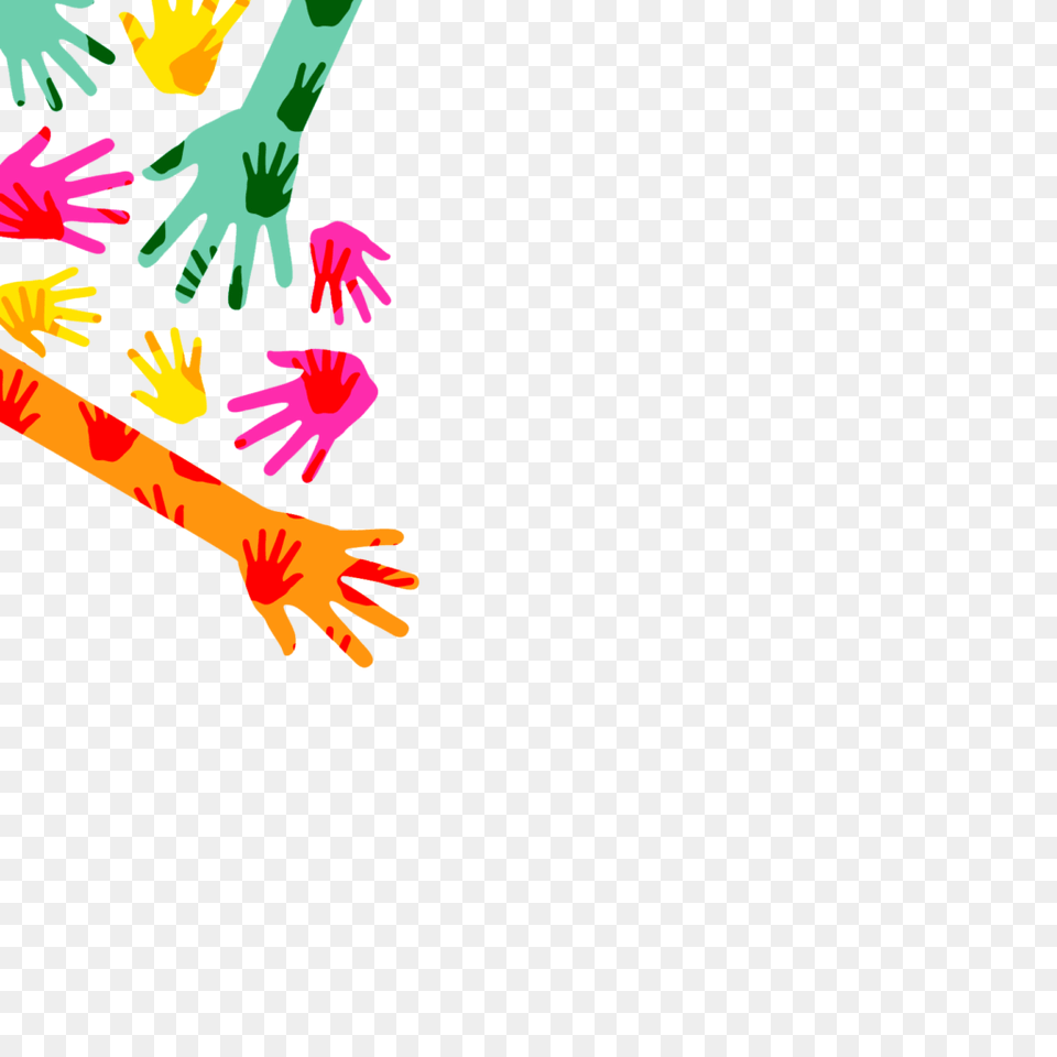 Colorful Hands Backgrounds Vector Clipart, Art, Graphics, Animal, Bird Free Png Download