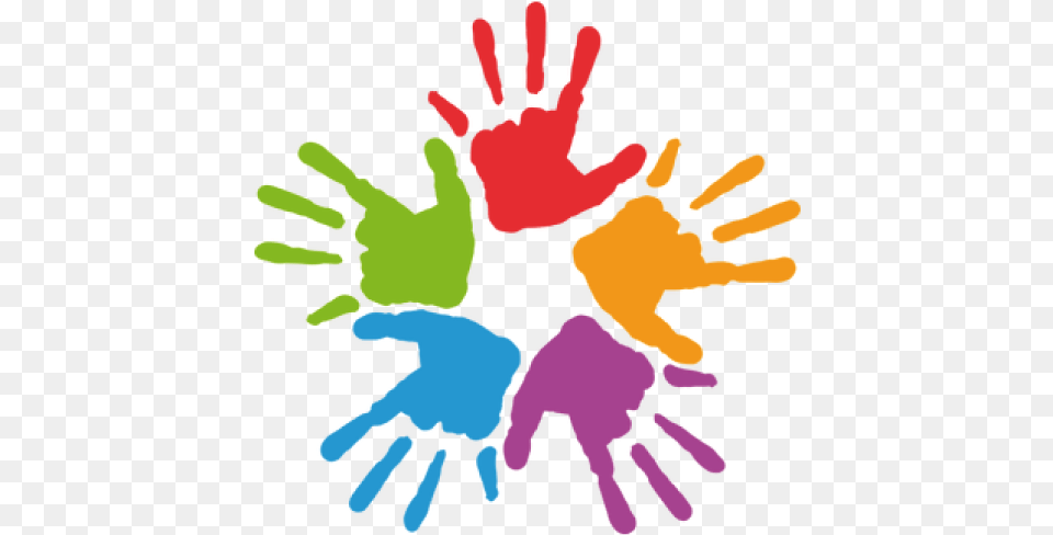 Colorful Hands Clipart, Body Part, Hand, Person, Finger Free Png