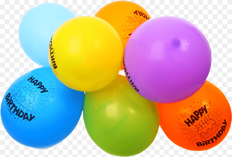Colorful Happy Birthday Balloons Image Transparent Birthday Item, Balloon Free Png