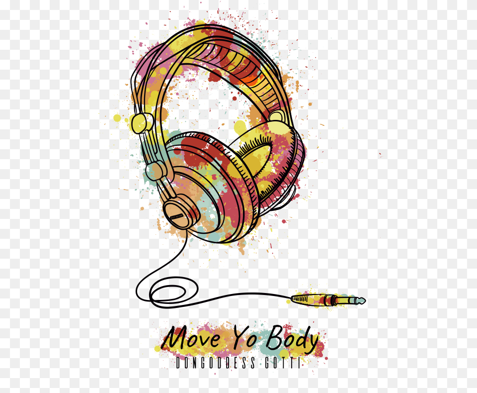 Colorful Headphones, Art, Graphics Free Transparent Png