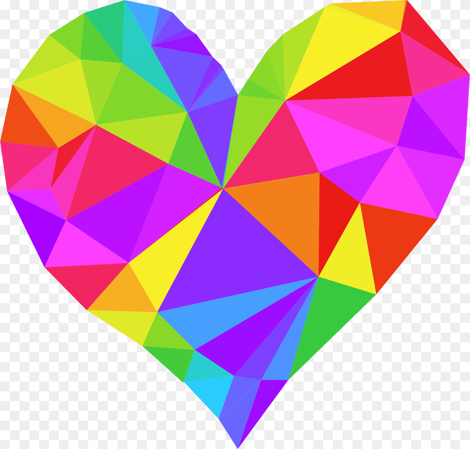 Colorful Heart Clipart Free Png Download