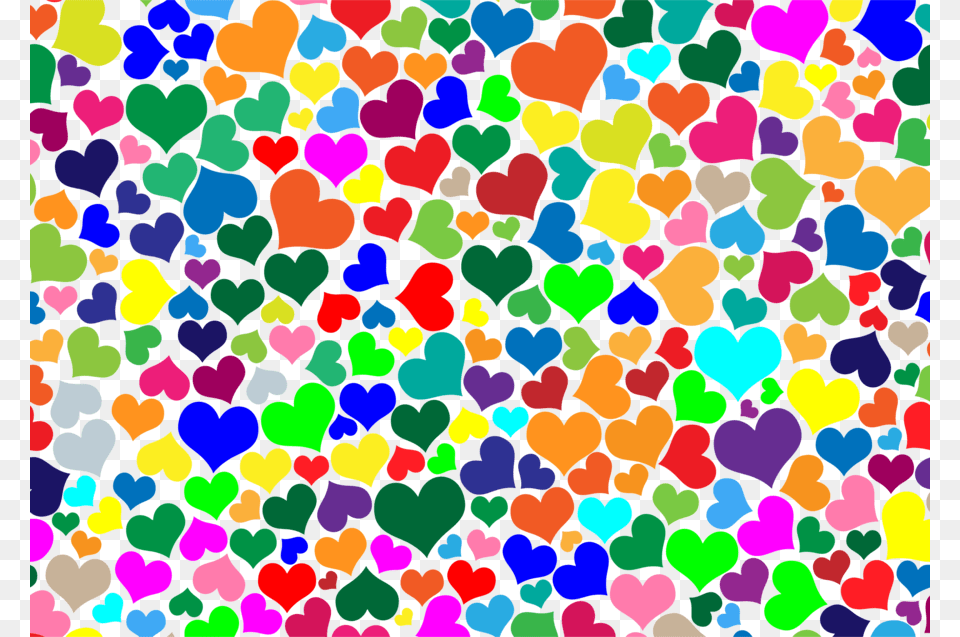 Colorful Hearts Background Clipart Desktop Wallpaper Heart 041 Beach Towel, Pattern, Paper, Texture Free Transparent Png