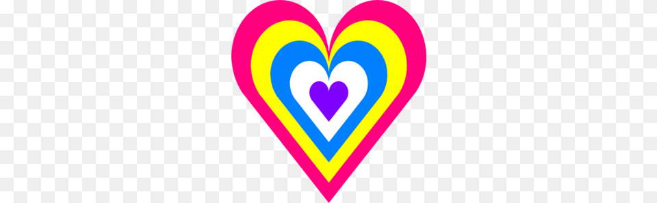 Colorful Hearts Clipart, Heart Free Png