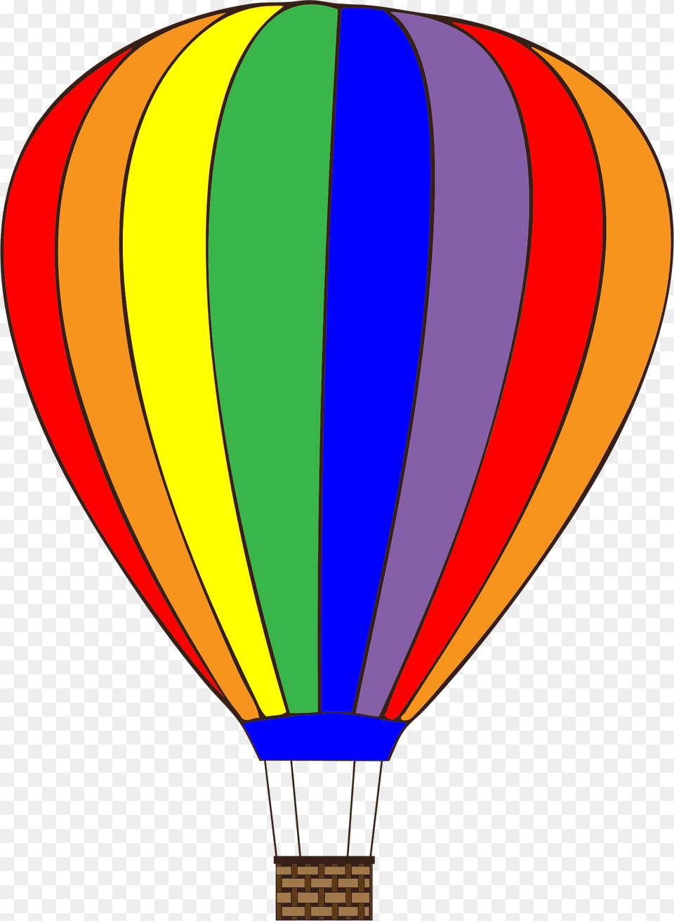Colorful Hot Air Balloon Icons, Aircraft, Hot Air Balloon, Transportation, Vehicle Png