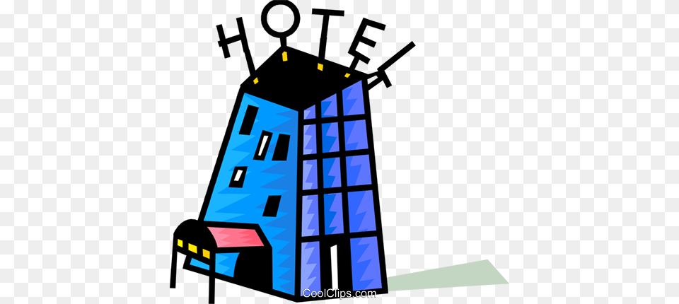 Colorful Hotel Royalty Vector Clip Art Illustration, Bus Stop, Outdoors, Nature Free Transparent Png