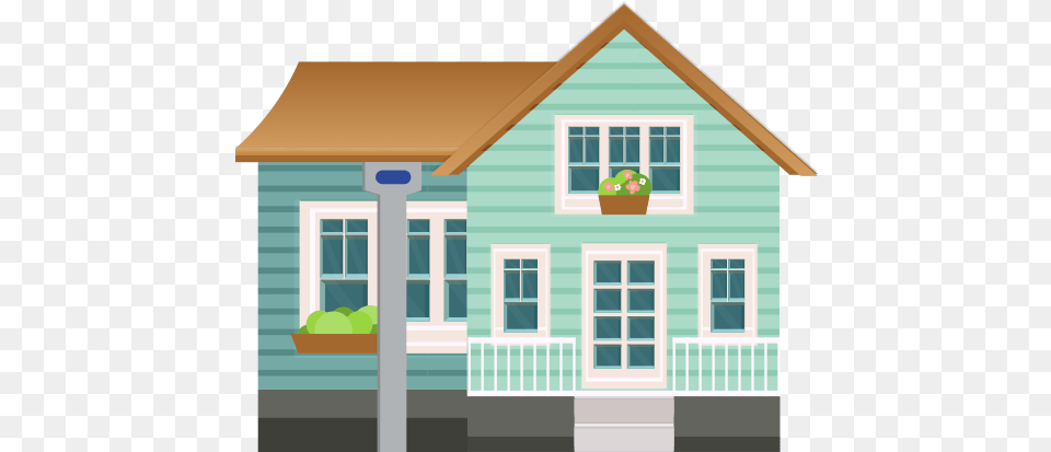 Colorful Houses Vector, Neighborhood, Architecture, Building, Cottage Png Image