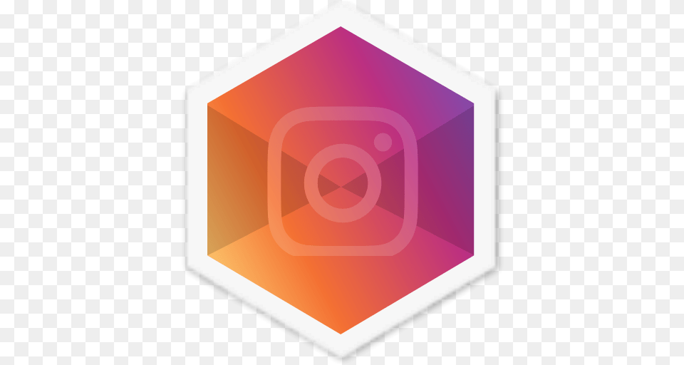 Colorful Instagram Hexagon Logo Social Appicon Insta Icon Circle, Disk Png Image