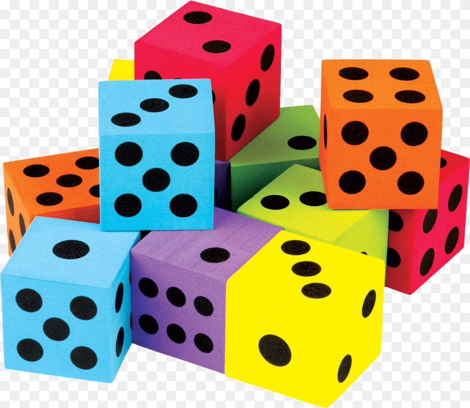 Colorful Large Pack Math Learning And Large Dice, Toy, Game Png Image