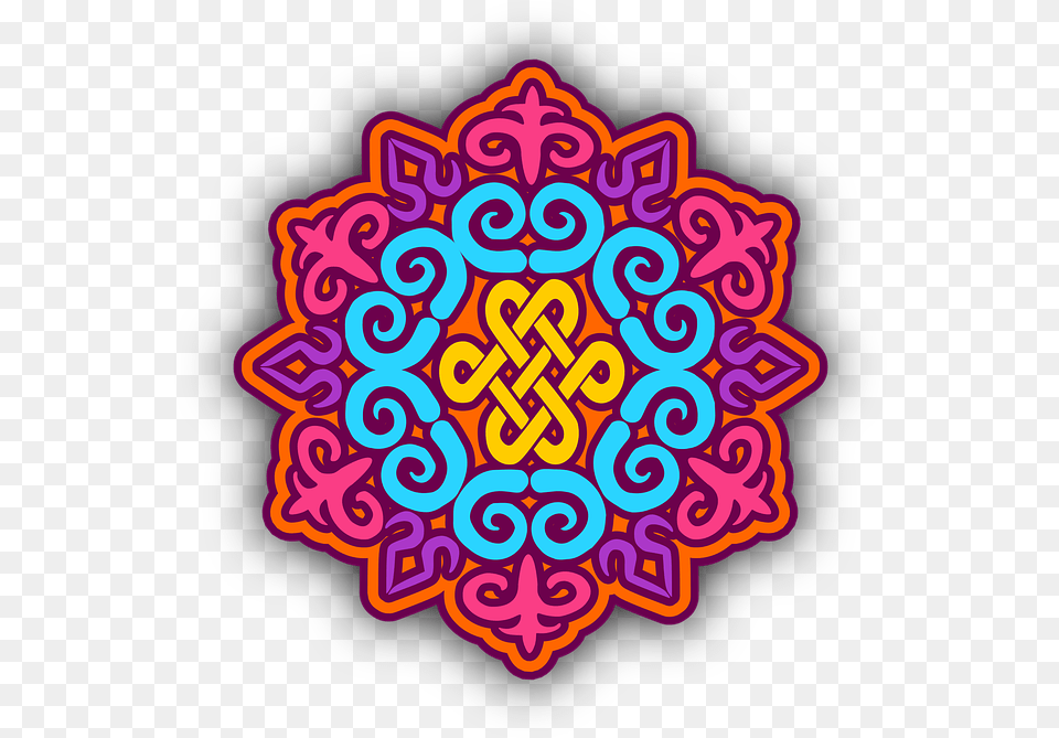 Colorful Mandala Colorful Mandala, Pattern, Art, Graphics, Floral Design Free Png Download