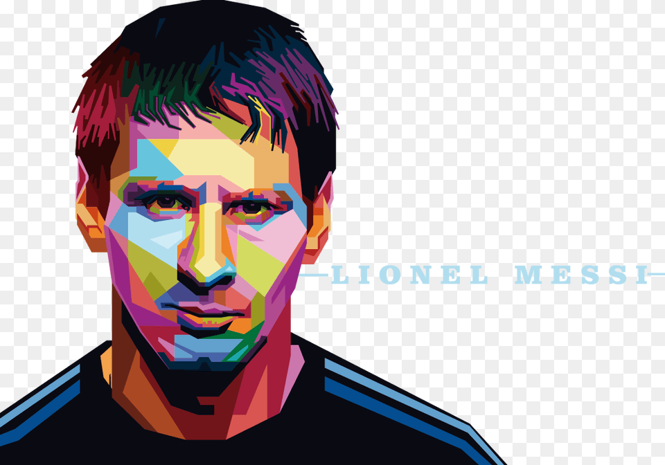 Colorful Messi National Football Barcelona Avatar Player Lionel Messi, Face, Head, Person, Photography Free Transparent Png