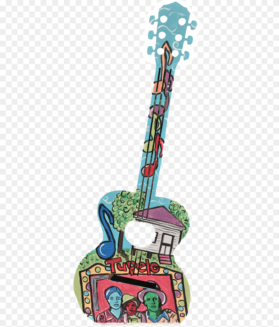 Colorful Metal Guitar, Publication, Book, Comics, Plant Free Png Download