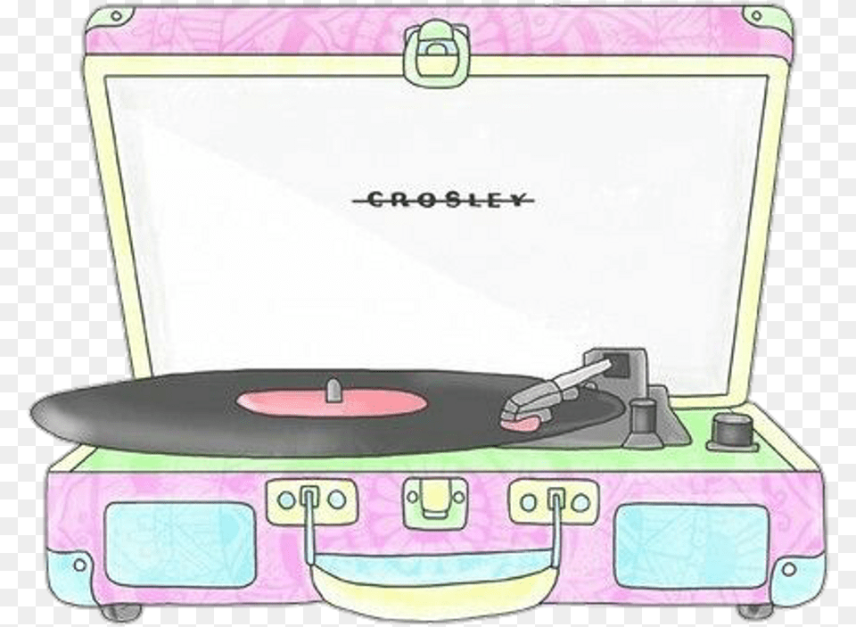 Colorful Music Edm Dj Watercolor Pastel Record Player Cartoon Record Player, Cd Player, Electronics Png