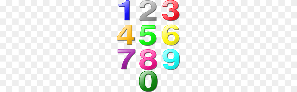 Colorful Numbers Clip Art, Number, Symbol, Text, Dynamite Free Png Download