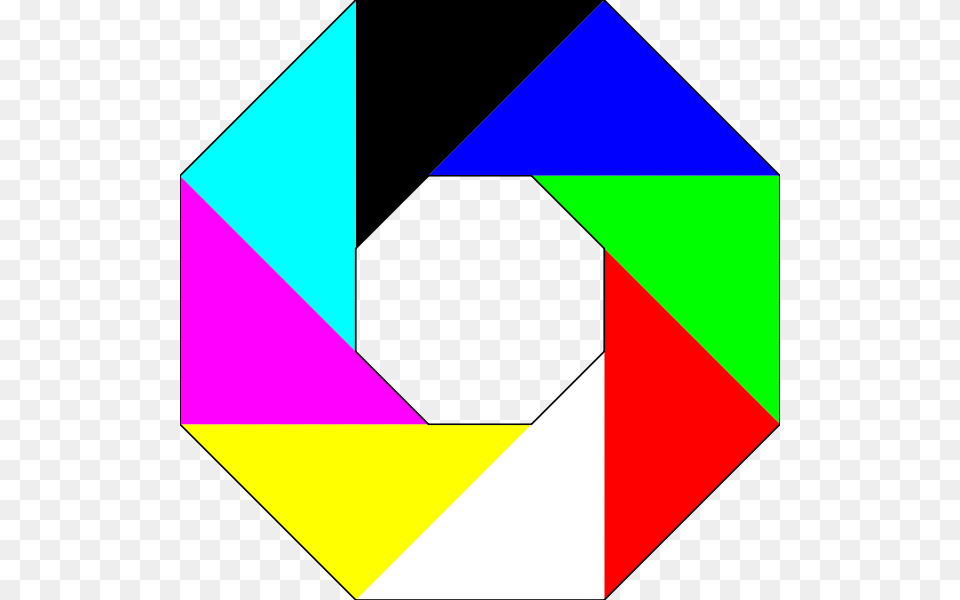 Colorful Octagon Clip Arts For Web, Triangle Png
