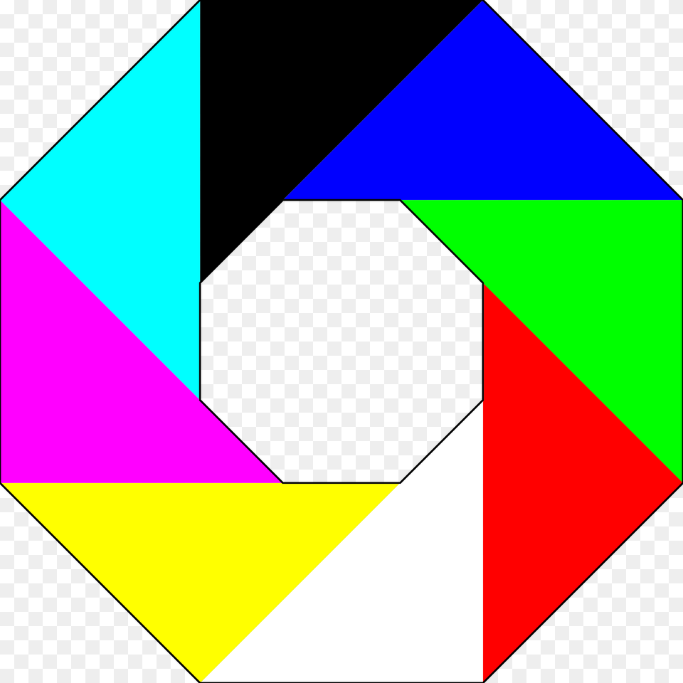 Colorful Octagon Clipart, Triangle, Art Png