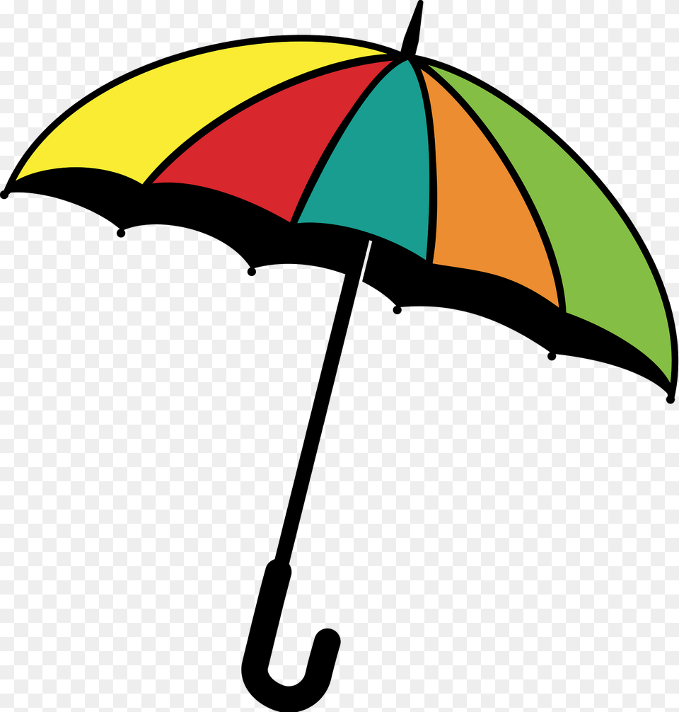 Colorful Open Umbrella Clipart, Canopy Free Png