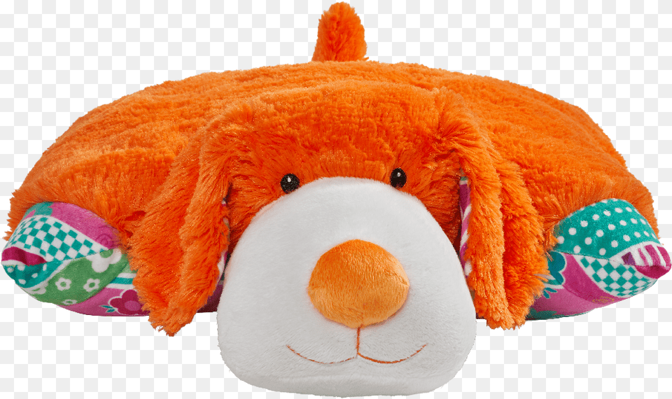 Colorful Orange Puppy Pillow Pet Colorful Orange Puppy, Plush, Toy, Cushion, Home Decor Free Png