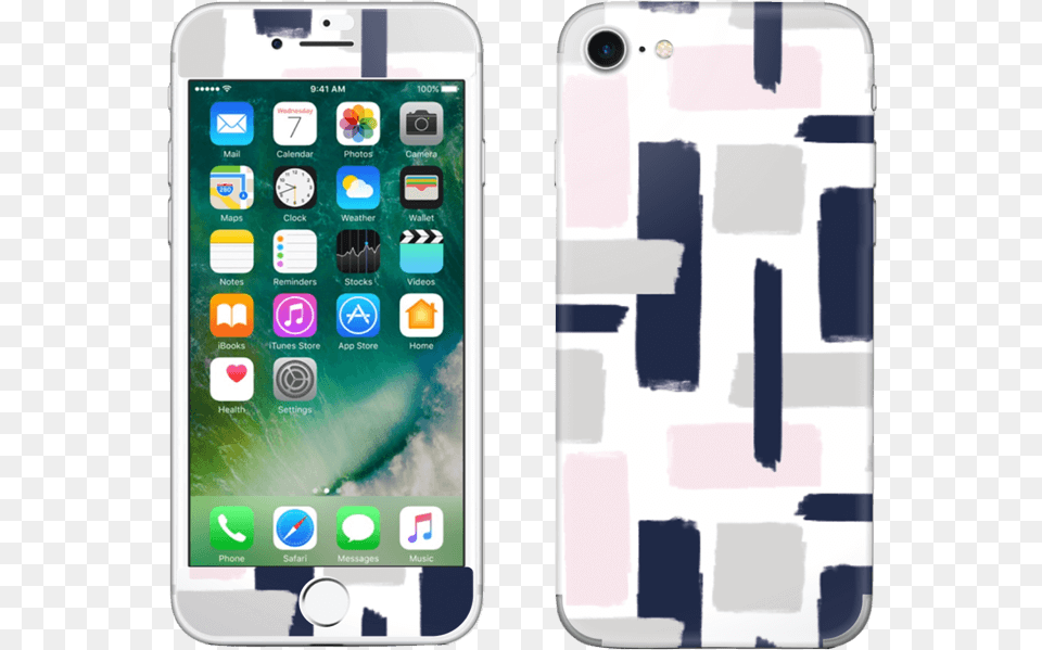 Colorful Painted Stripes Apple Iphone 7 256 Gb Silver Unlocked, Electronics, Mobile Phone, Phone Free Png