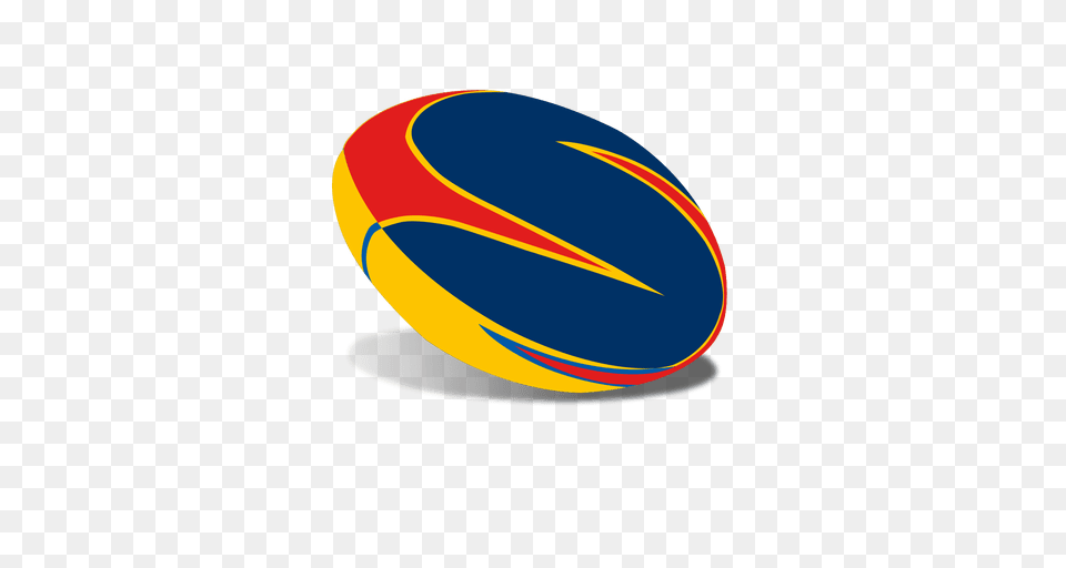 Colorful Paints Rugby Ball, Rugby Ball, Sport Png Image