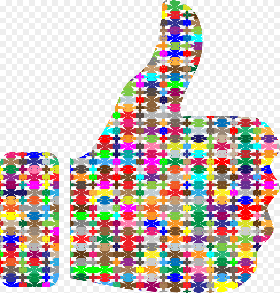 Colorful Pattern Thumbs Up Clip Arts Clip Art Png