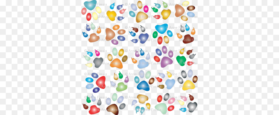 Colorful Paw Prints Cat Paw Print Background, Balloon, Accessories, Gemstone, Jewelry Png