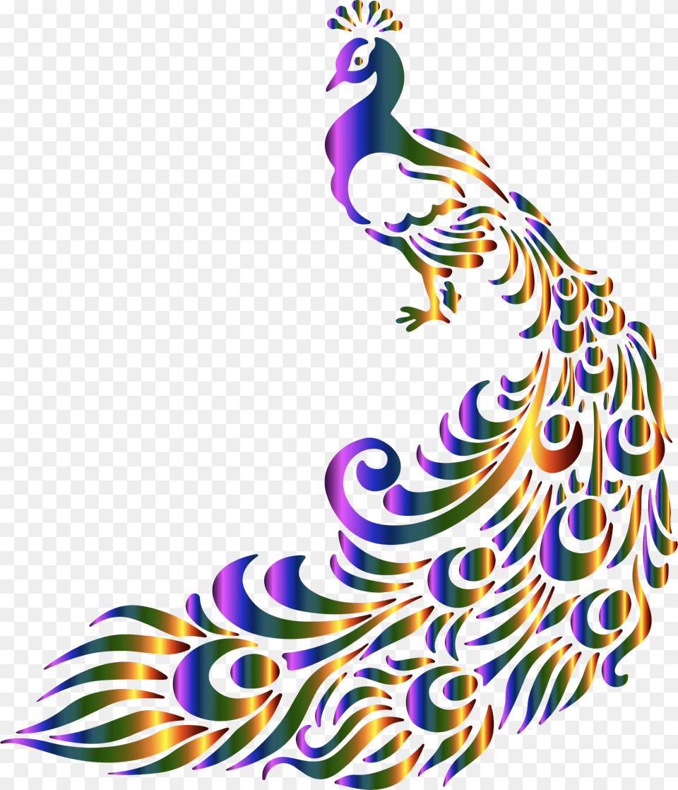 Colorful Peacock Icons, Animal, Bird Free Transparent Png