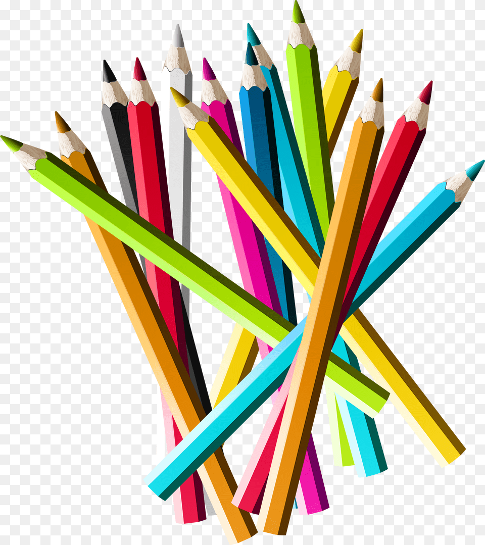 Colorful Pencils Picture Color Pencil, Festival, Hanukkah Menorah Free Png