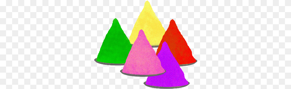 Colorful Plates Triangle, Cone Png