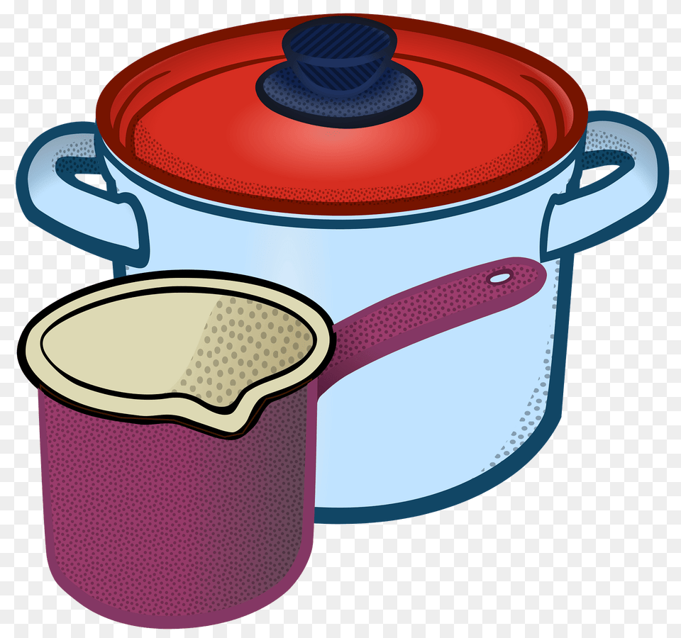 Colorful Pots And Pans Clipart, Smoke Pipe Png Image