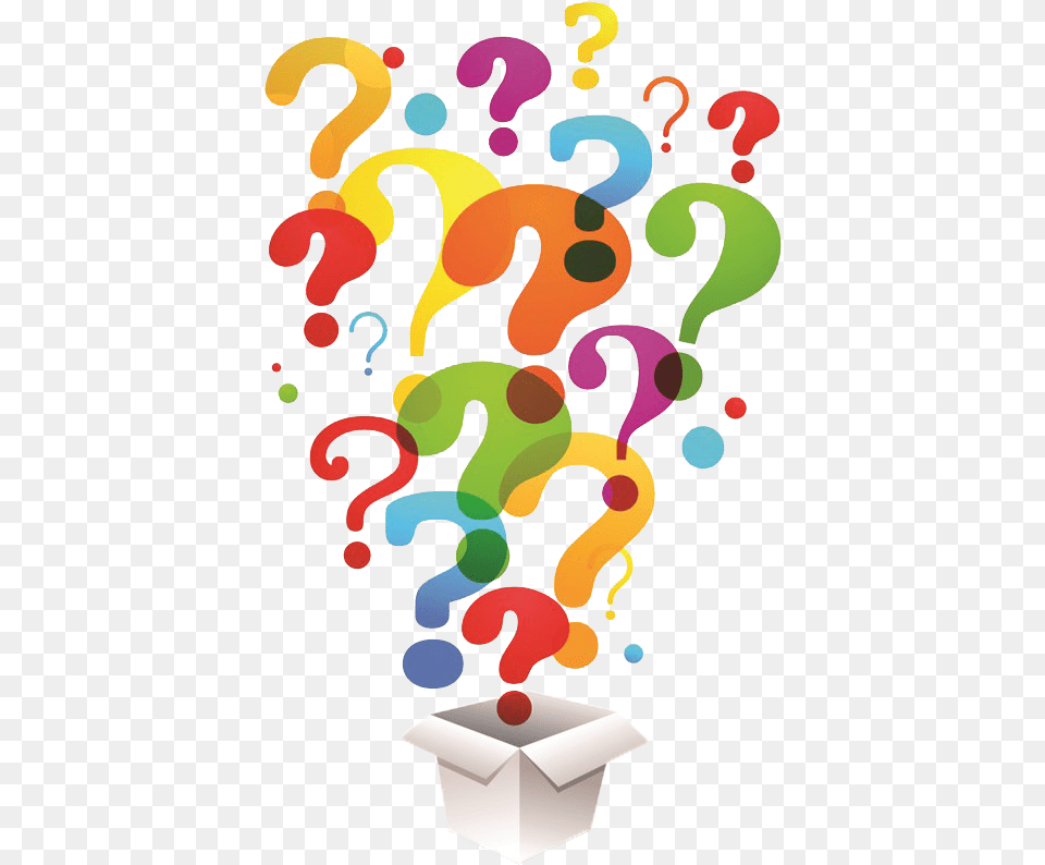 Colorful Question Marks, Art, Graphics, Paper, Modern Art Free Png Download