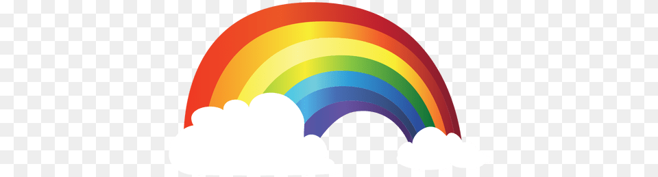 Colorful Rainbow With Clouds Transparent Nuvem Com Color Gradient, Nature, Outdoors, Sky, Art Free Png