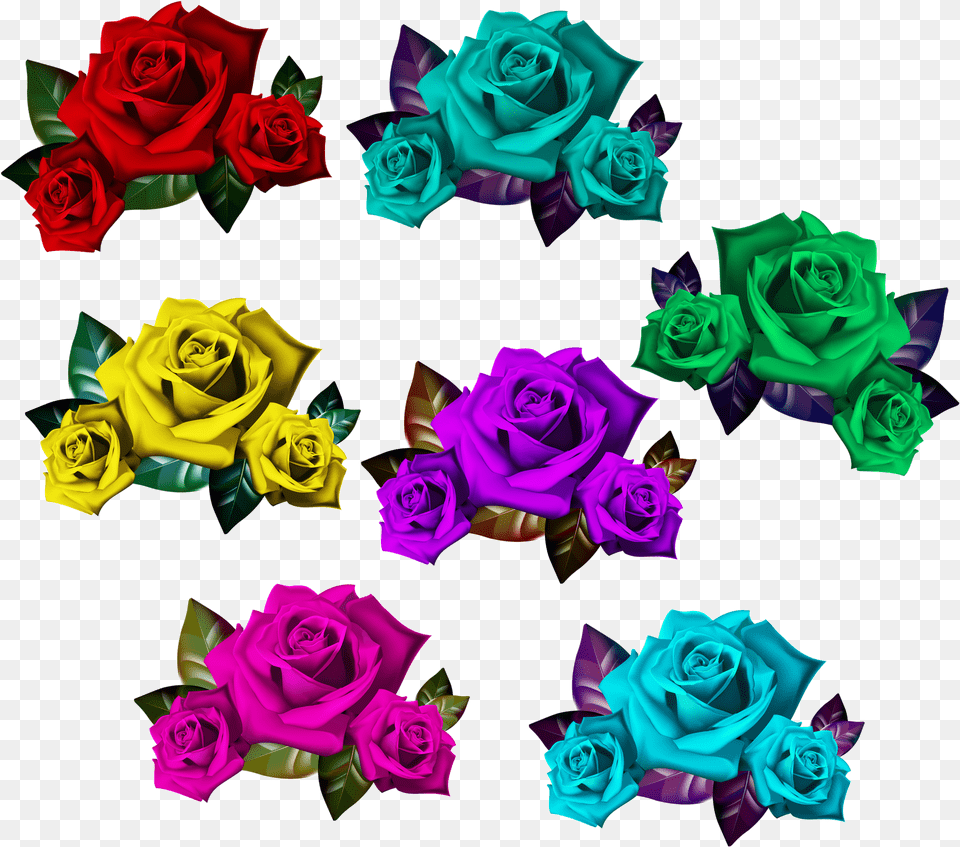 Colorful Romeo Juliet Bouquet Of Roses Frame Clipart Clip Art Png