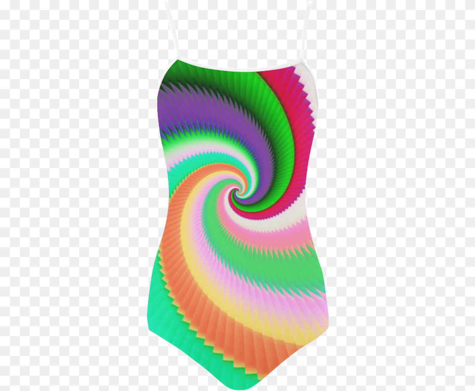 Colorful Spiral Dragon Scales Strap Swimsuit Graphic Design, Clothing, Dye, Swimwear Free Png Download